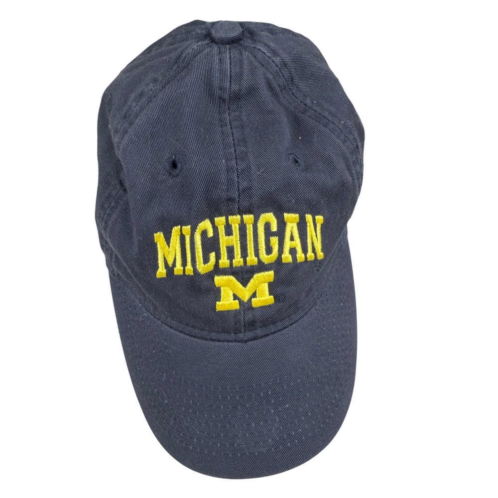 Legacy‎ Michigan Wolverines Navy Blue Adjustable Strapback Dad Hat Baseball Cap